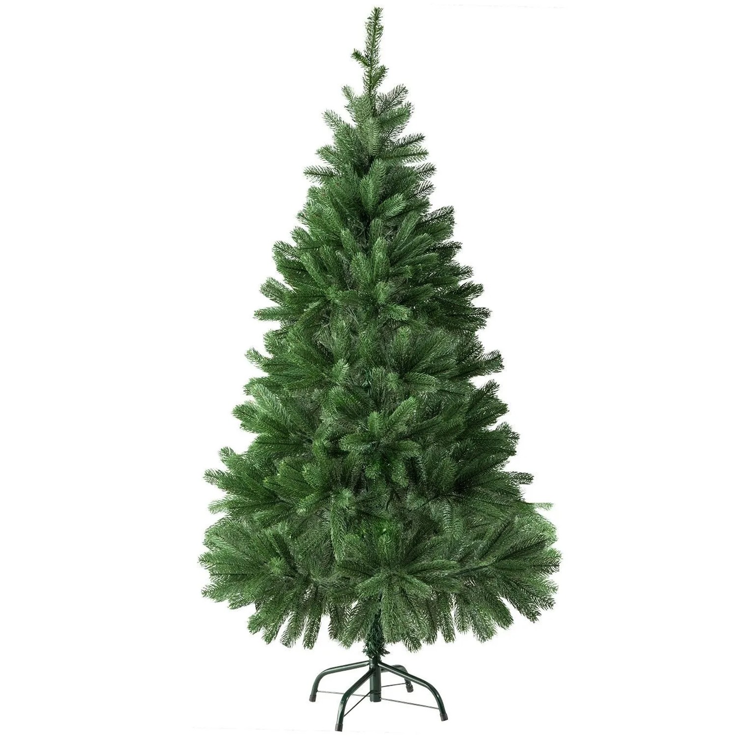 Tectake Weihnachtsbaum  Verschiedene Größen  Künstlich  Spritzguss Detailliert und Naturgetreu  80 x 80 x 140 cm Grün
