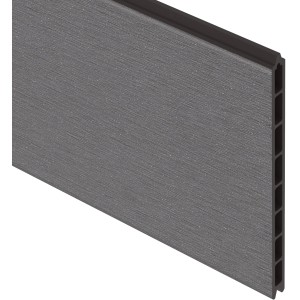 WPC XL Einzelprofil in Anthrazit für System Sichtschutzzaun, 30x178x2cm.