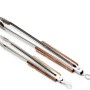 Petromax Grill- und Kohlenzange (klein) aus Edelstahl mit Holzgriffen, Grillutensil.