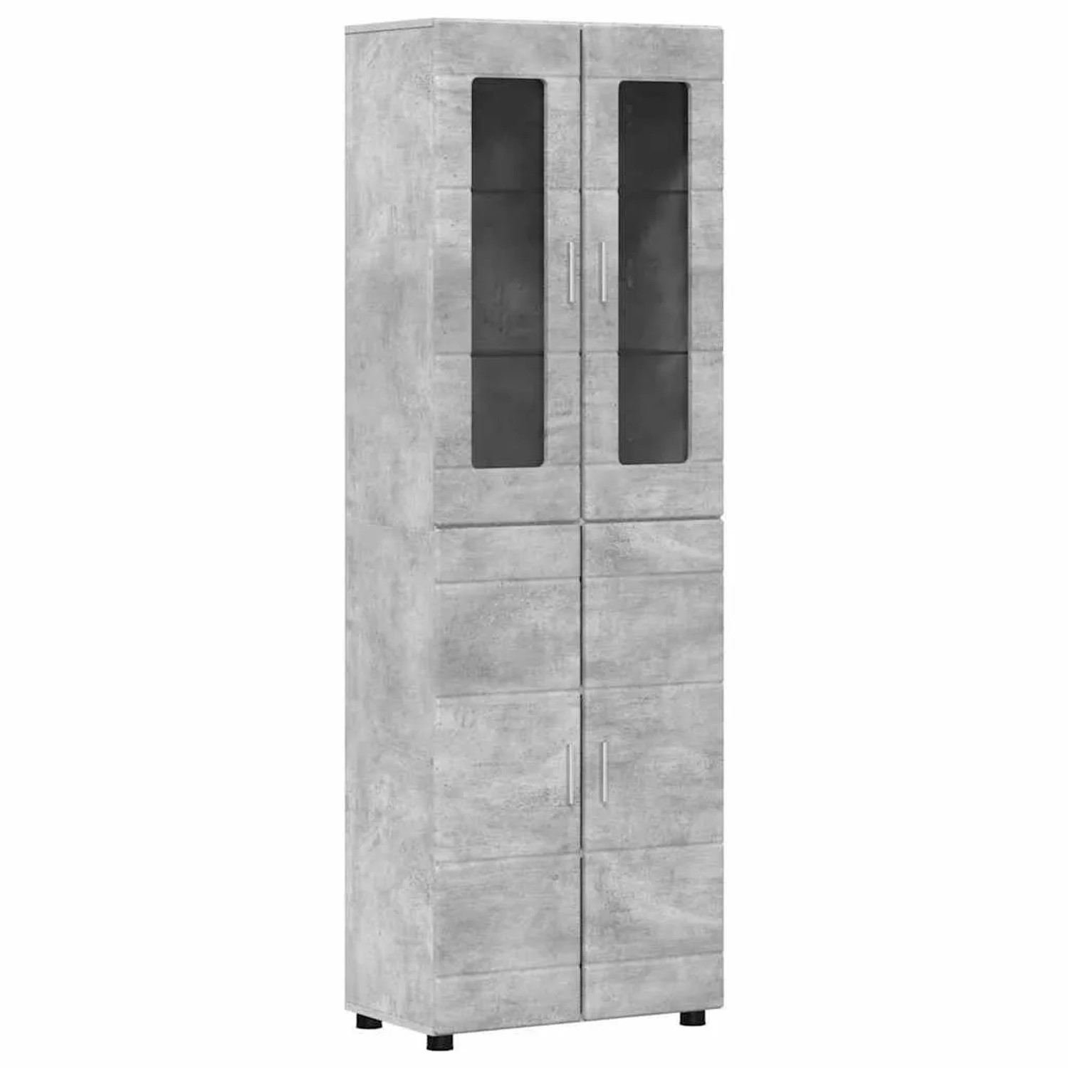 vidaXL Highboard FLORIN Beton Grau 60 x 35 x 182 cm Holzwerkstoff 3397917