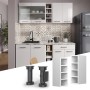 Vicco Hängeschrank R-Line, offener Küchenschrank in Weiß, 20 cm breit.