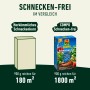 Vergleich: Compo Schnecken-frei Vorteilspack vs. herkömmliches Schneckenkorn. Hohe Ergiebigkeit.