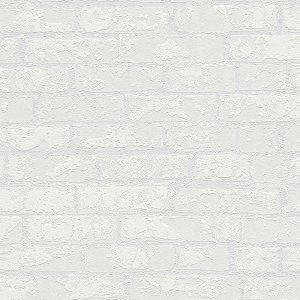 Weiße Vliestapete in Steinoptik, detailreiche Steinwand-Nachbildung für Innenräume.