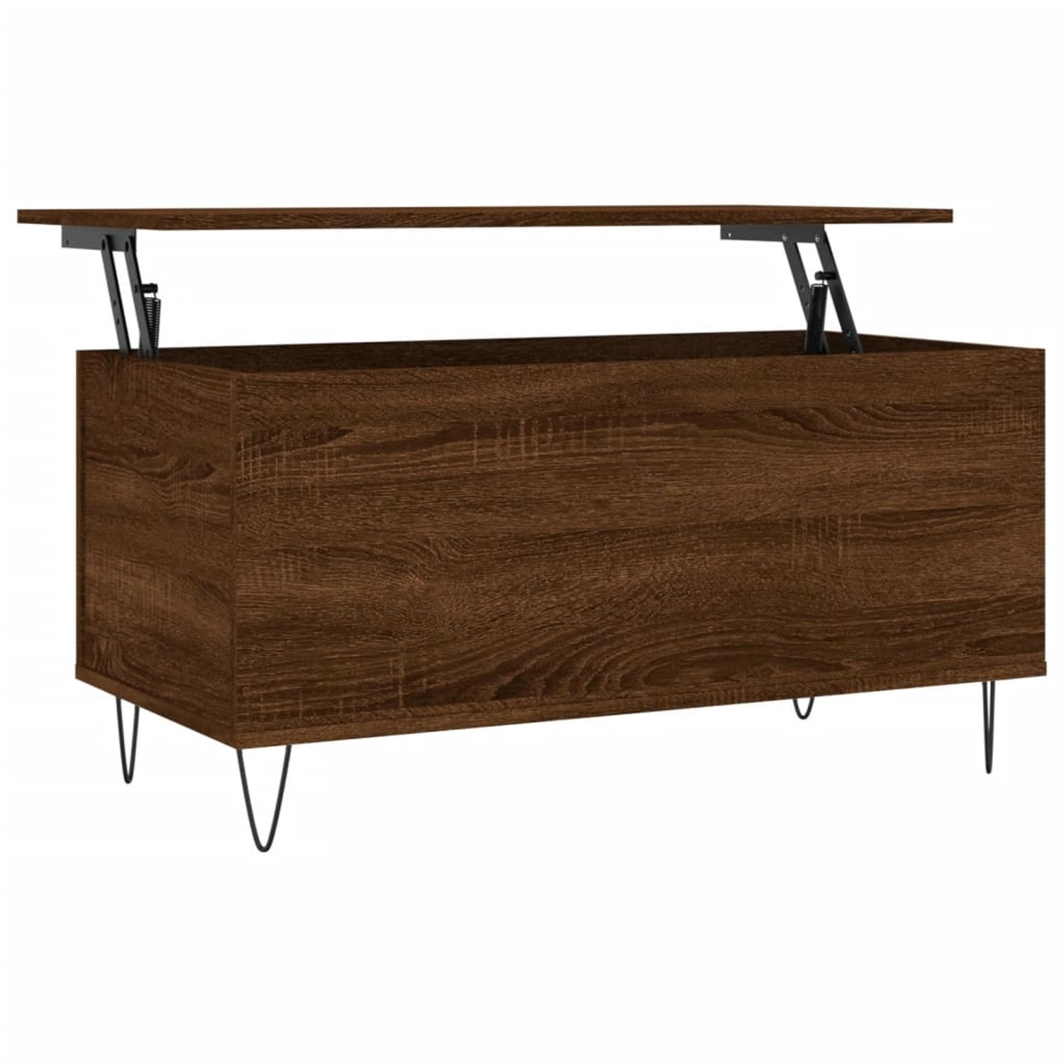 vidaXL Couchtisch Braun Eichen-Optik 90x44,5x45 cm Holzwerkstoff Modell 5 günstig online kaufen