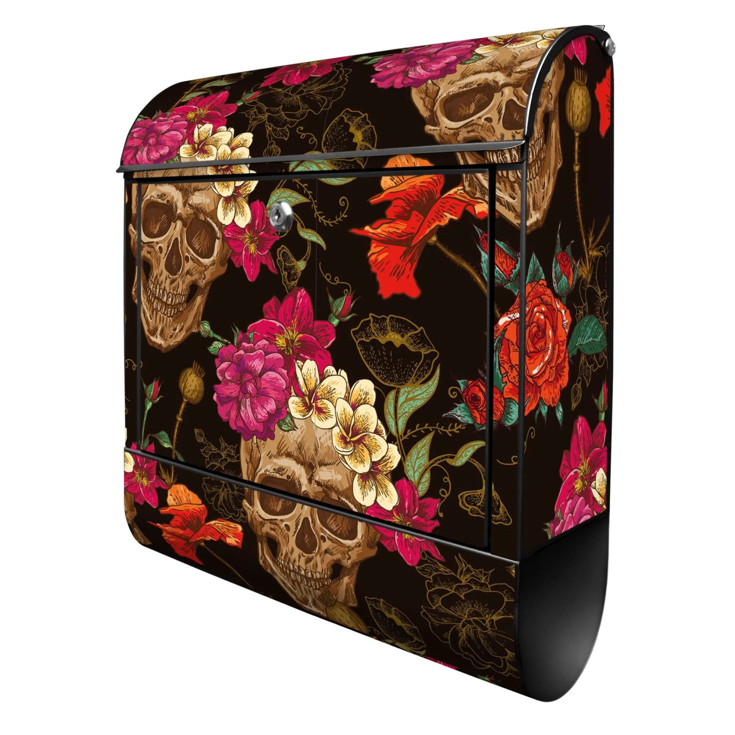 Banjado Design Briefkasten Schwarz Pulverbeschichtet 39x47x14cm 2 Schlüssel günstig online kaufen