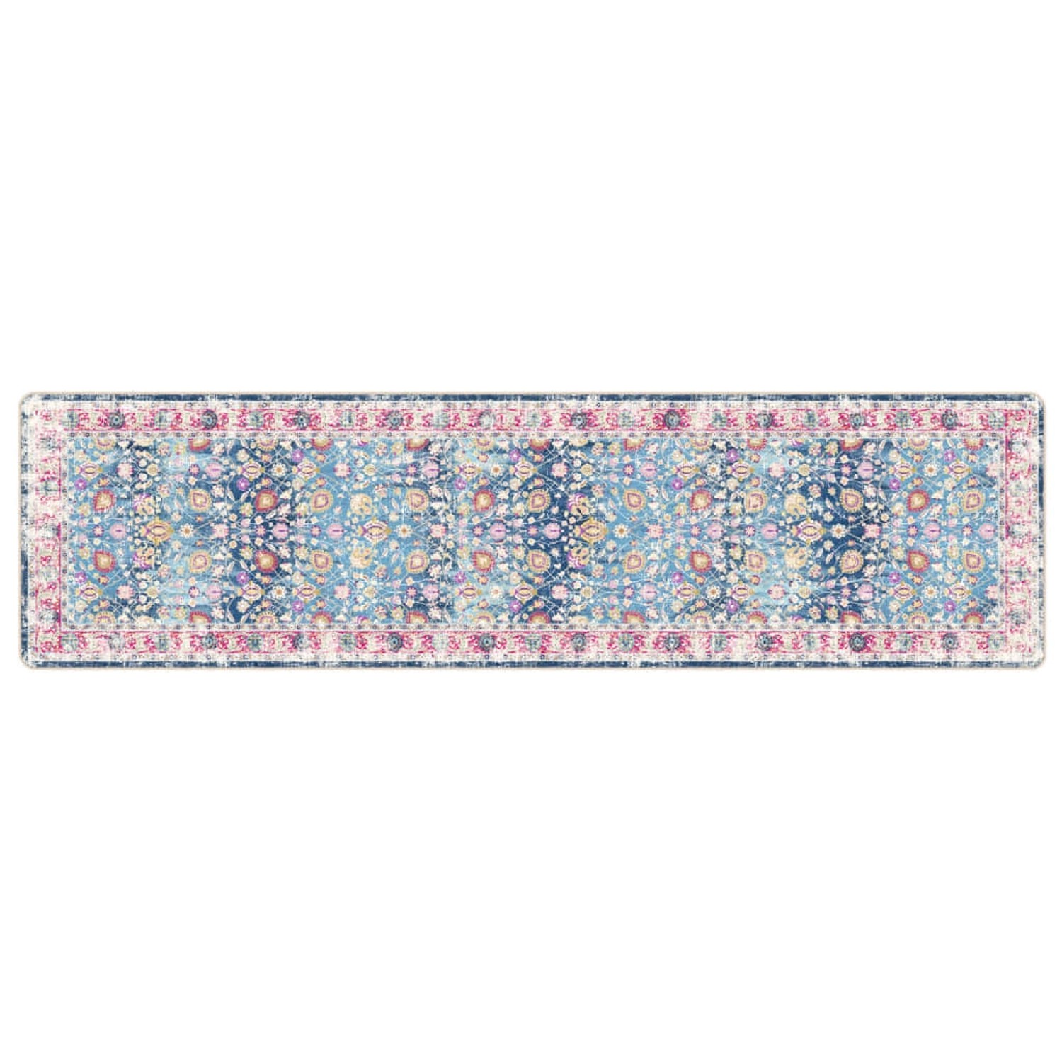 vidaXL Teppich Waschbar Mehrfarbig 80x300 Cm Rutschfest 1927685 günstig online kaufen