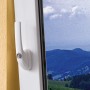 Weißer Abus Fenstergriff FG300 AL0089, abschließbar, für erhöhte Fenstersicherheit.