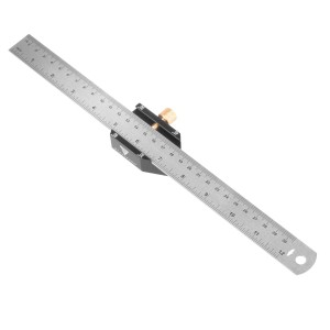 STAHLWERK Winkel-Anschlaglineal aus Edelstahl, ein Werkzeug zum Messen, Anreißen und Markieren.