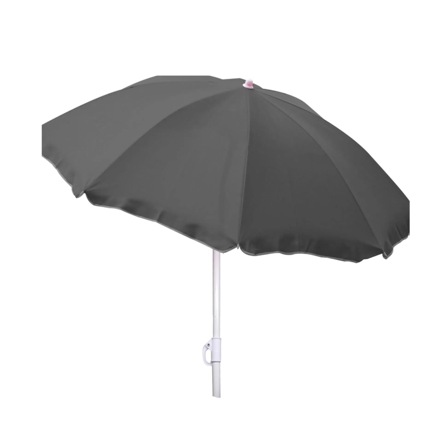 Lex Sonnenschirm Knickbar Ø 1,8 m Garten Balkon Strand Schirm UV30+ Steingrau