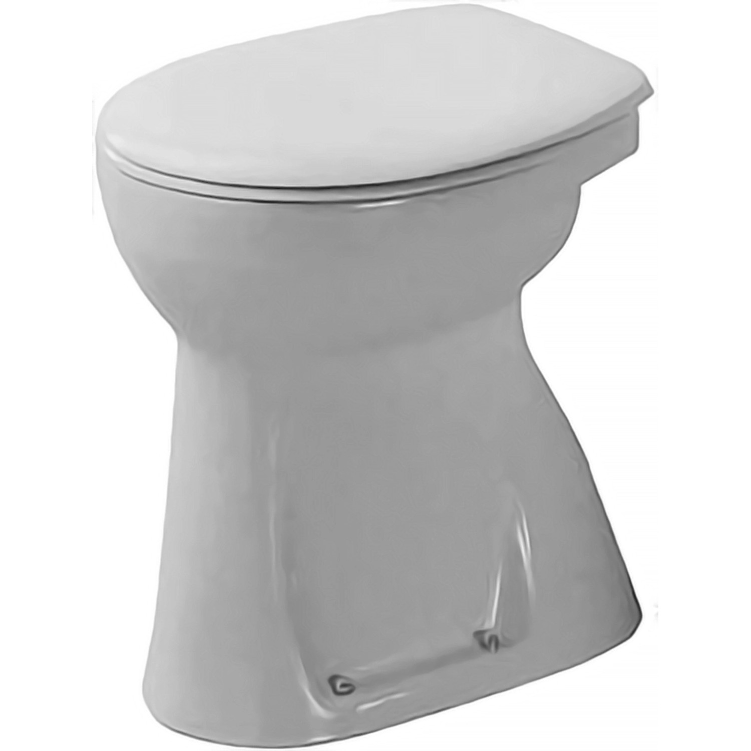 Duravit Stand-WC Duraplus Sudan 50,5 cm + 10 cm Weiß Abgang Senkrecht