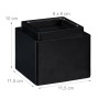 Relaxdays Möbelerhöher 4er Set Bambus Schwarz 10 cm x 11,5 cm x 11,5 cm 1 kg_4