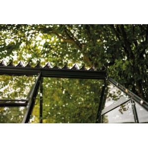 Halls Dachfirstverzierung Icon Gardenhouse 8 mit 13 m² Schwarz