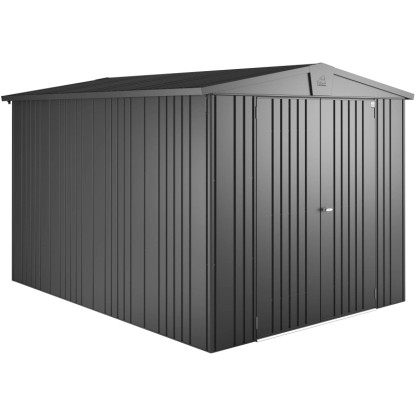 Biohort Metall-Gerätehaus Europa Dunkelgrau-Metallic 6,8 m²