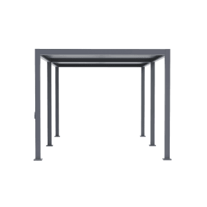 MWH Pergola C+110Series 3x6m Anthrazit mit verstellbaren Aluminiumlamellen für Garten & Terrasse.