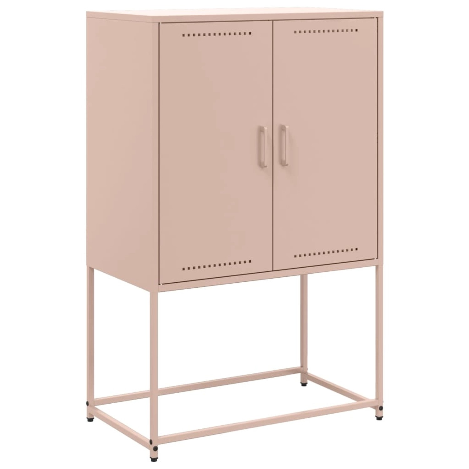 vidaXL Highboard Rosa 68,5x38,5x107 cm Stahl 846507 günstig online kaufen