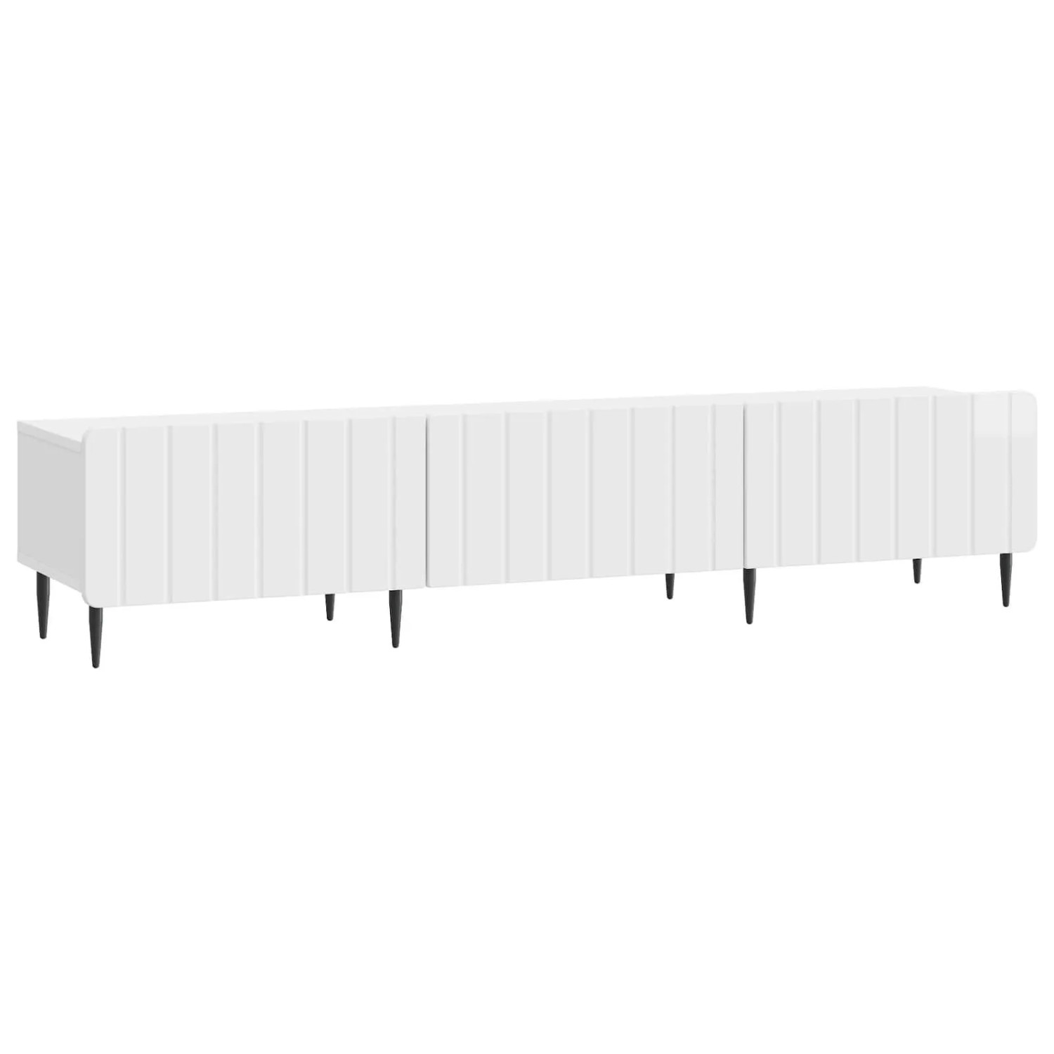 vidaXL TV-Schränk Hochglanz Weiß 147 x 34,5 x 32 cm Holzwerkstoff 894479