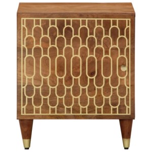 vidaXL Nachttische 2 Stk 40x33x46 cm Massivholz Mango 358281