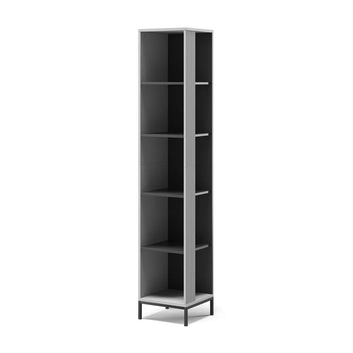 Vicco Bücherregal Eliza Grau 36 x 188 mit 5 Fächern Art Nr 56443