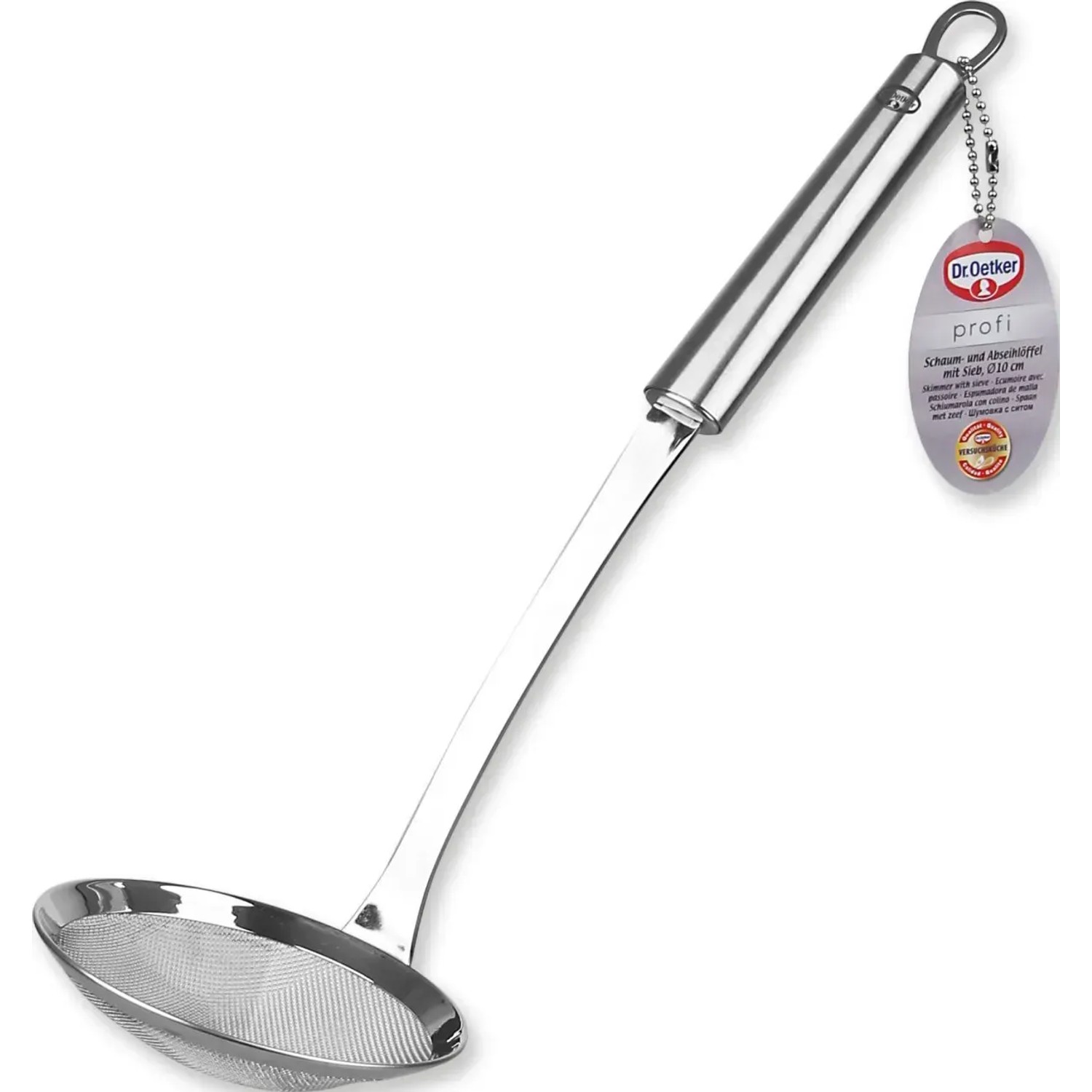 Dr. Oetker Schaumlöffel mit Sieb, Küchenhelfer zum Abschöpfen und Abseihen.