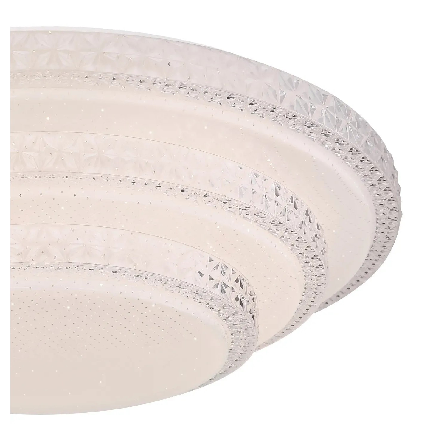 Weiße LED-Deckenleuchte Magnifique, Ø 49,5 cm, dimmbar mit SmartLight Funktion.