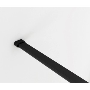 Schwarze Duschparadies Stabilisierungsstange, 90cm, für Walk-in Dusche mit 6-8mm Glas.