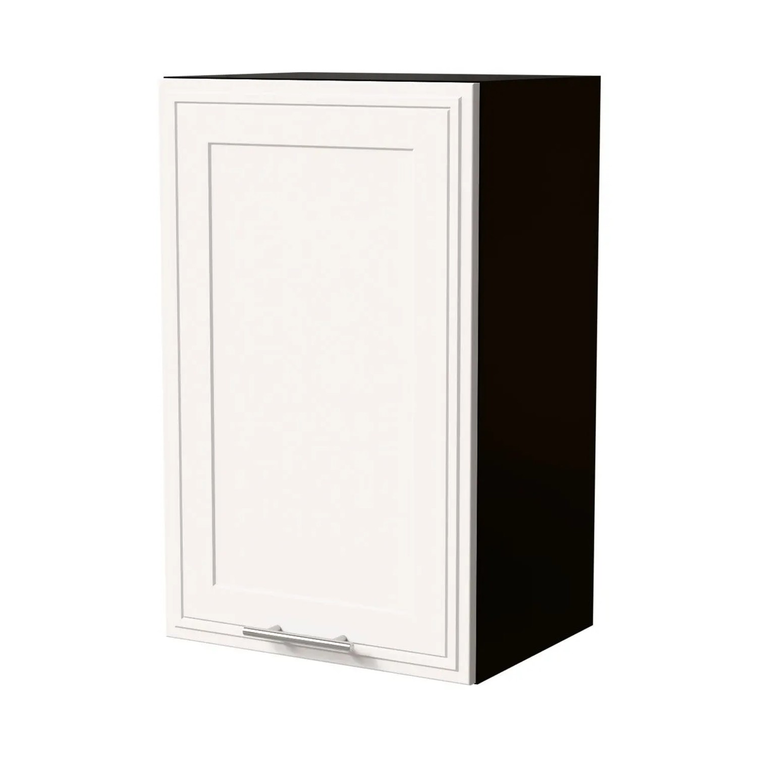 Feldmann-Wohnen Hängeschrank Salo W2/45 Schwarz / Weiß Matt 45 / 32,5 / 72cm