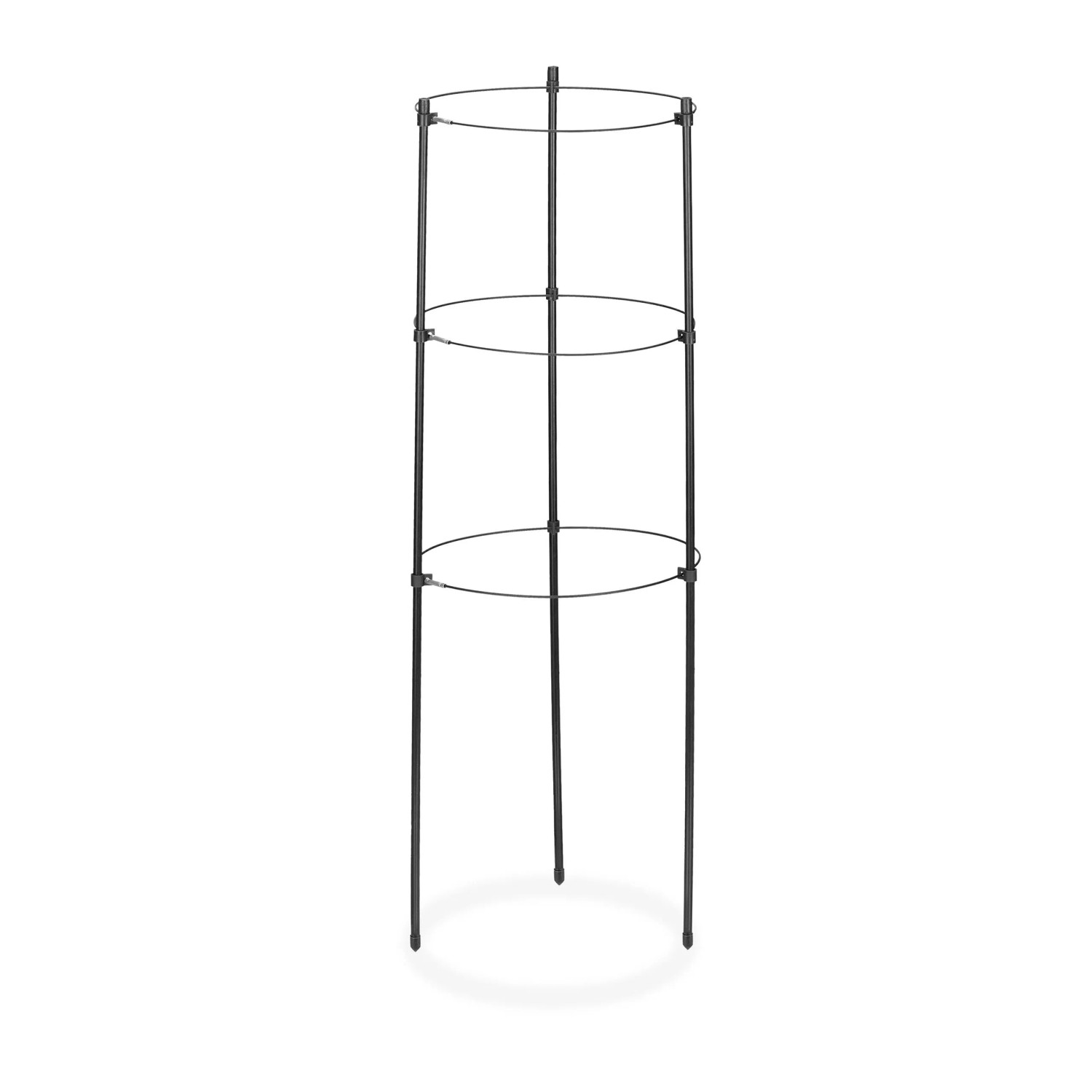 Relaxdays Rankhilfe 4er Set Eisen Schwarz Höhenverstellbar 60 cm x 22 cm