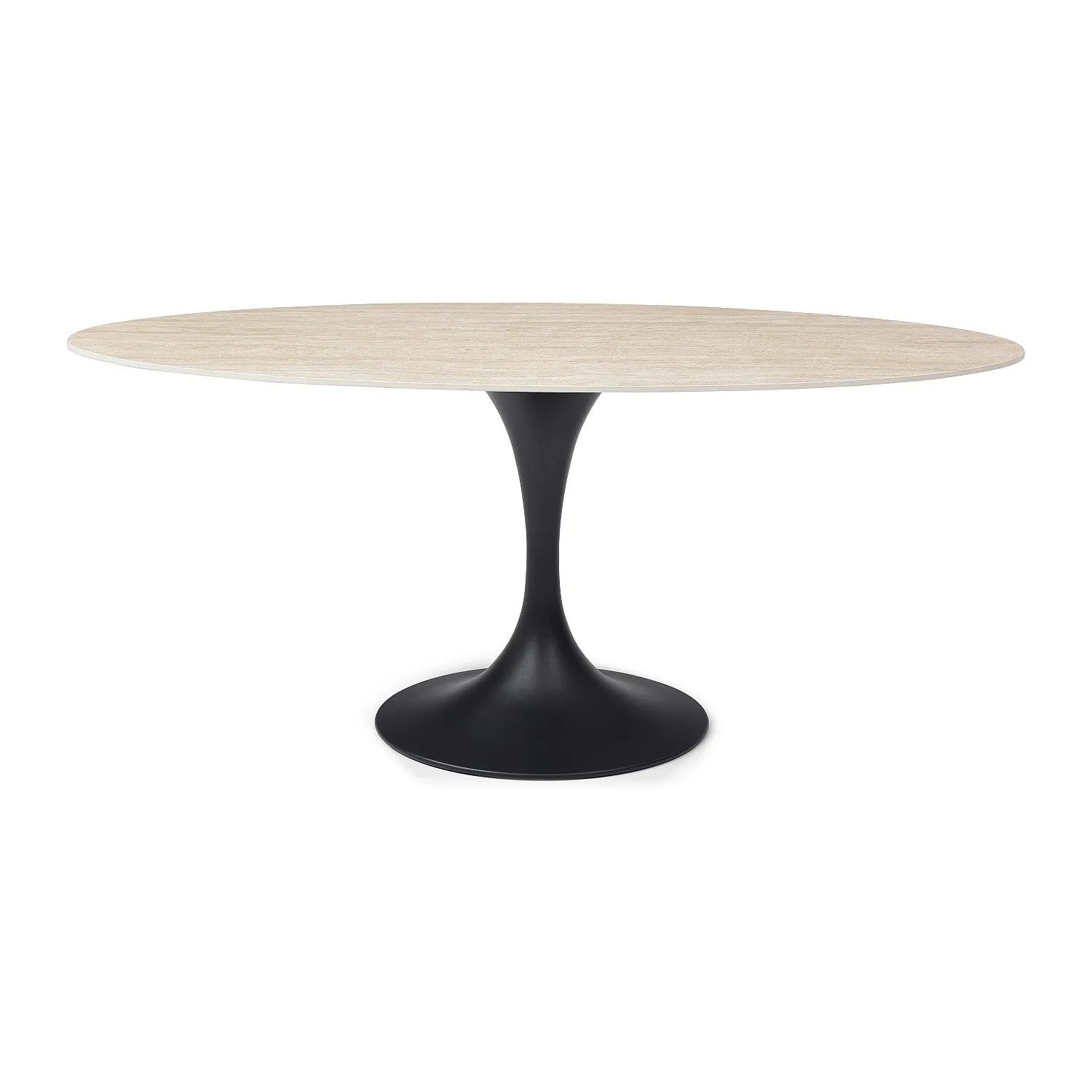Vente-unique Esstisch Elva Schwarz  Beige 180 cm