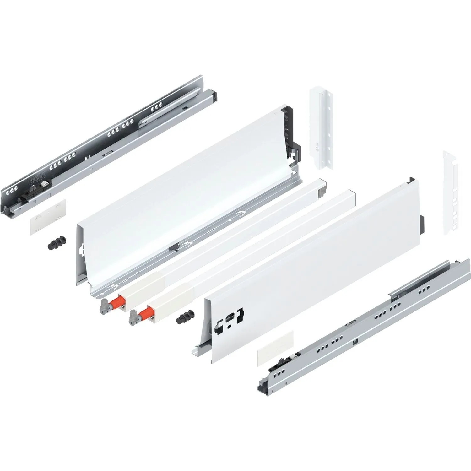 Blum D-Reling K Tandembox antaro Vollauszug 450 mm 30 kg Seidenweiß 1 Paar