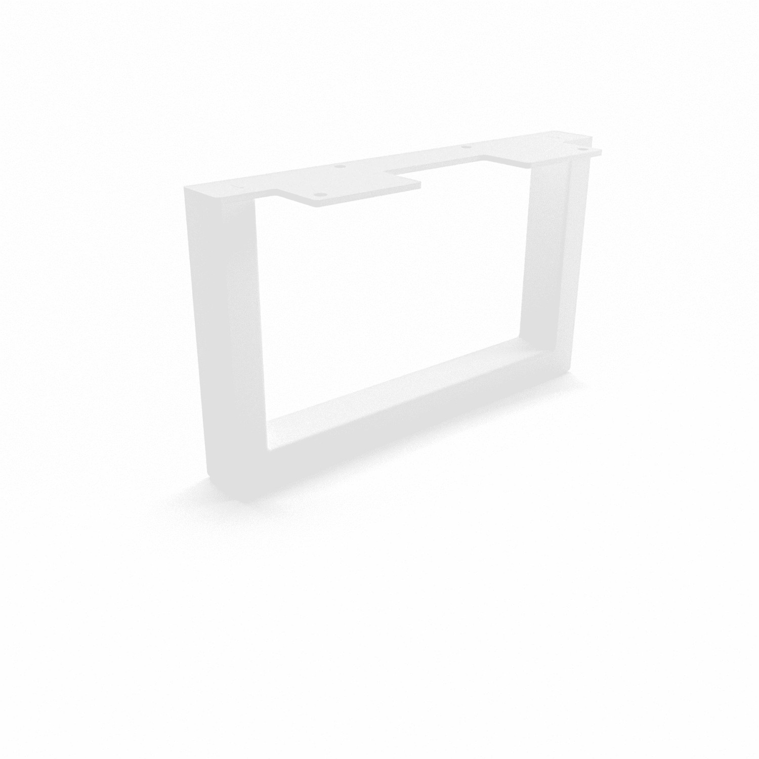 HEVVA Möbelbein GRAZ 15 cm Hoch 25 cm Tief 1 Stück Weiß