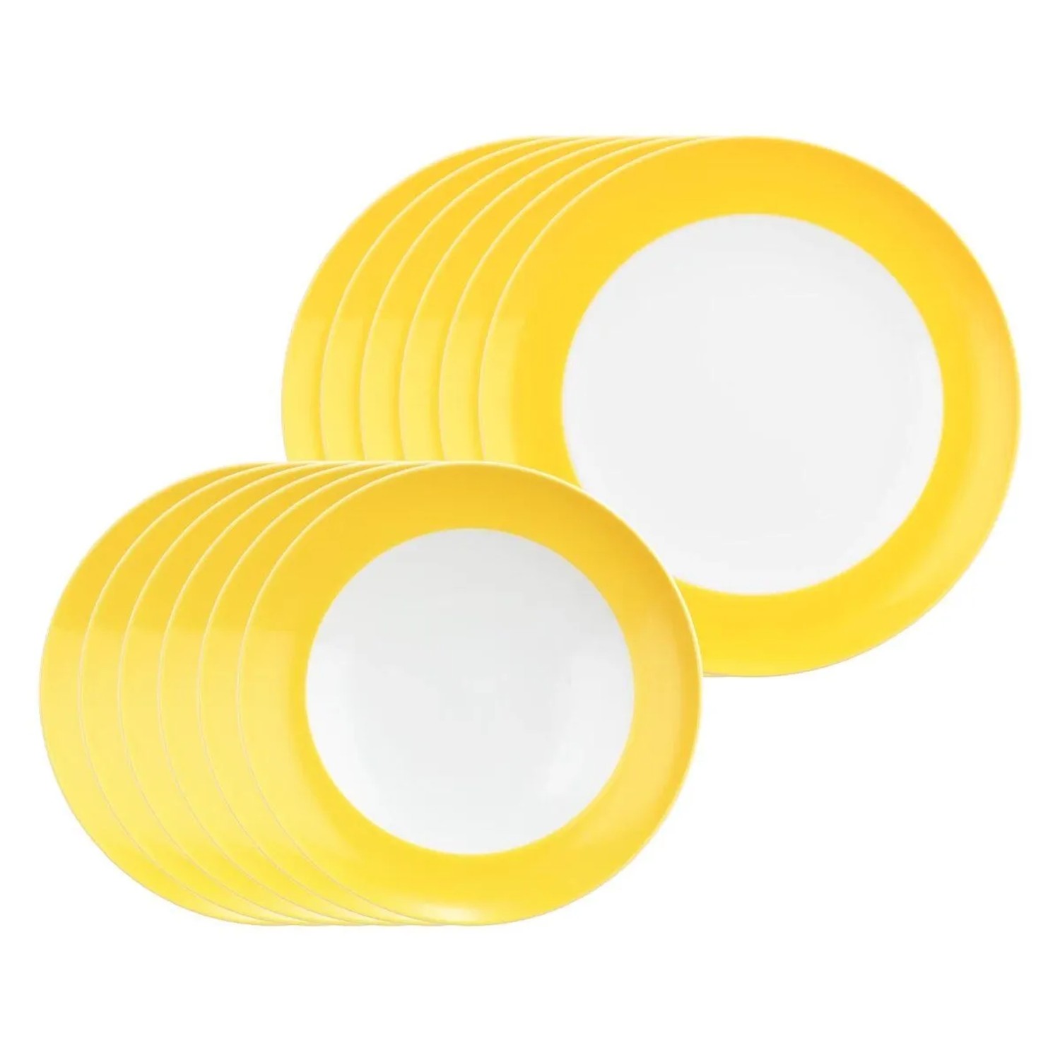 Seltmann Weiden Liberty Pure Colors Tafelservice 12-teilig Yellow Glow