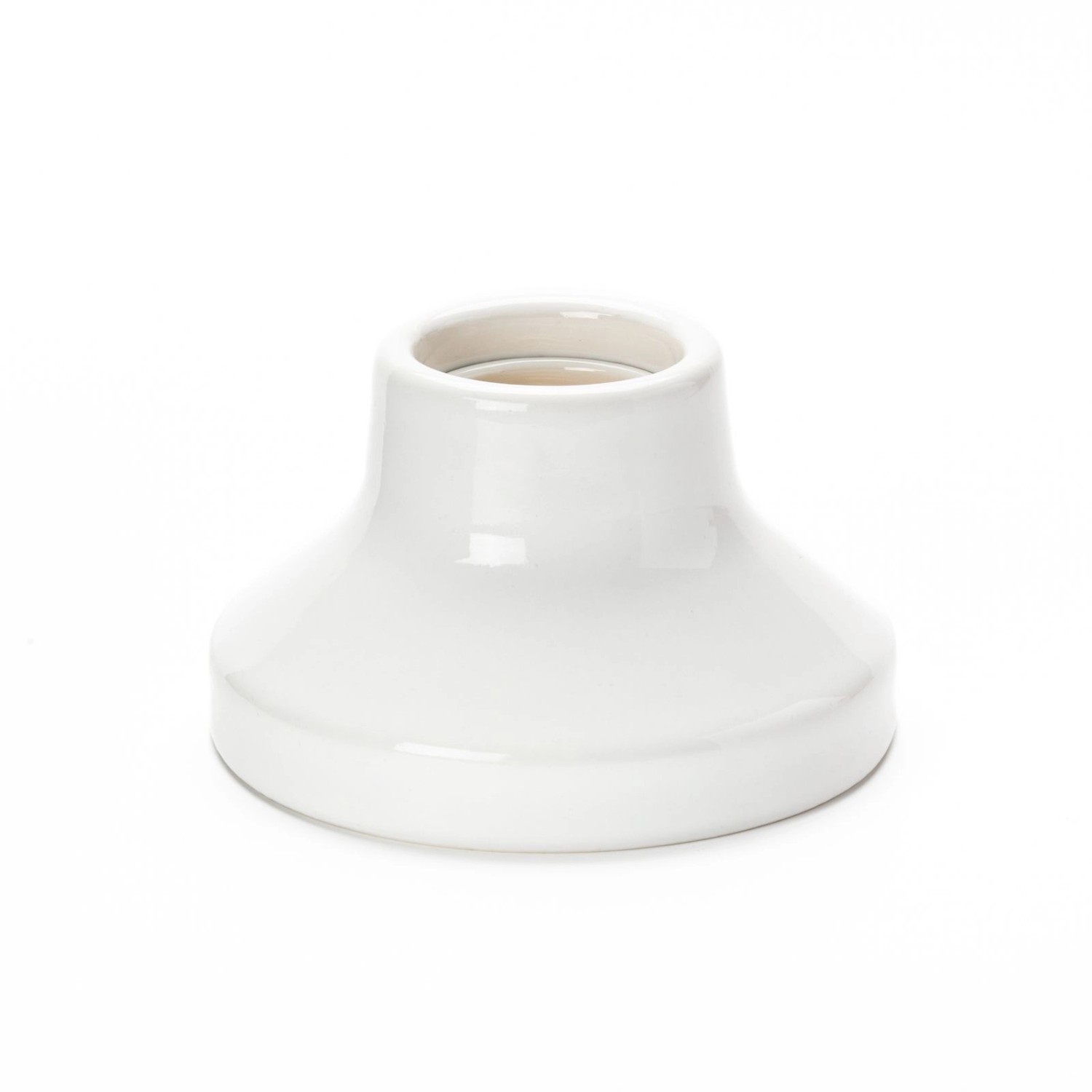 Weiße Orion Keramik Deckenleuchte mit E27 Fassung für Lampen und Leuchten.