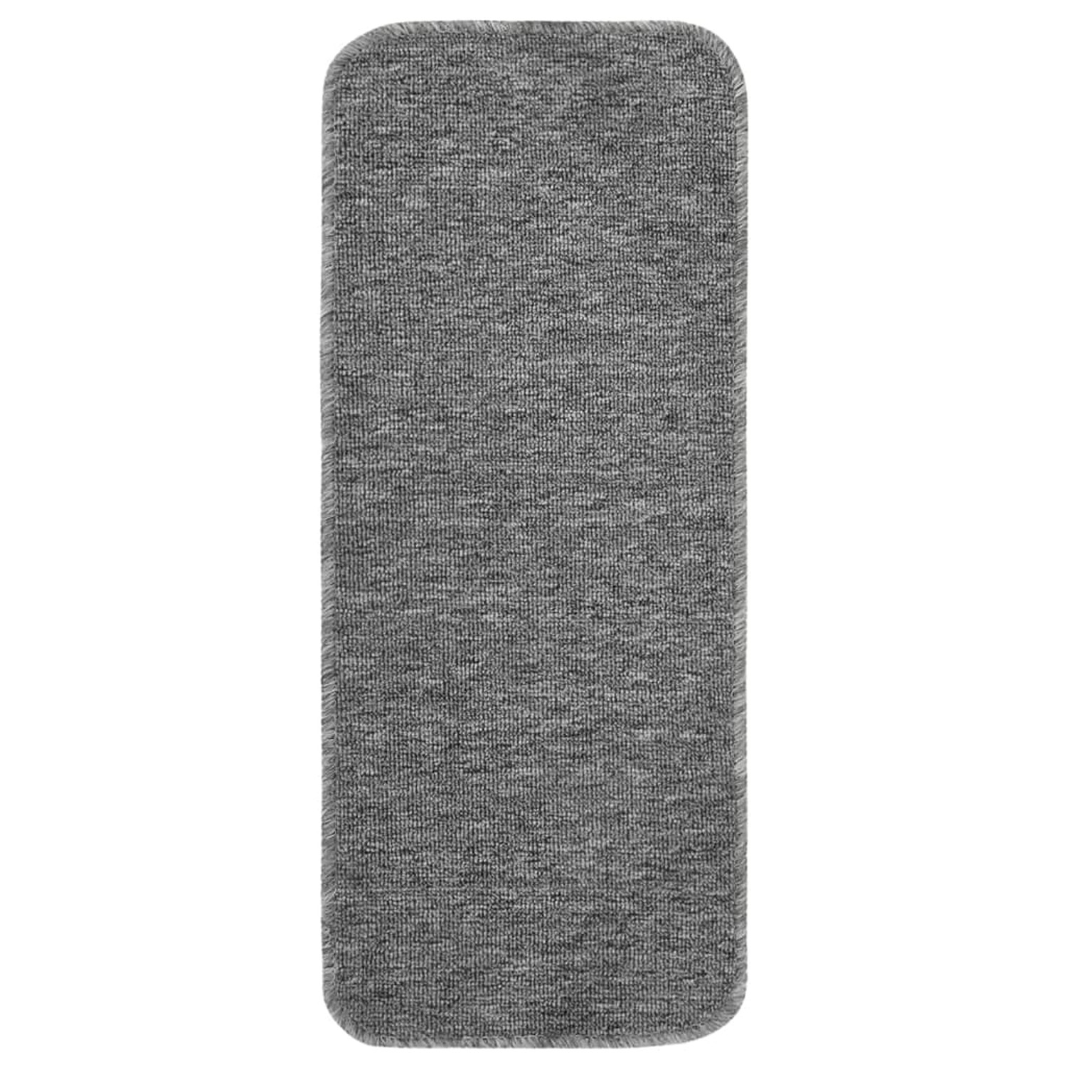 vidaXL Antirutsch Stufenmatten 15 Stk 60x25 cm Grau Rechteckig 340396