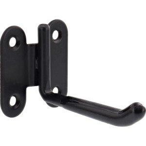 Schwarzer Wagner Wandhaken Single Hooks4tools aus Stahl, 70x45x45 mm.