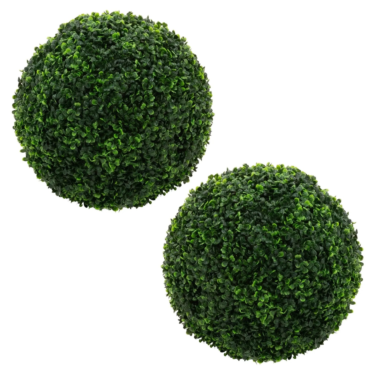 ML-Design 2x Künstliche Buchsbaumkugel Groß Ø45 cm Grün aus Kunststoff günstig online kaufen