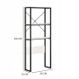 Rebiko Regal Badezimmerschrank Über Toilette Waschmaschine Loft Industrial Regale 160 Cm_7