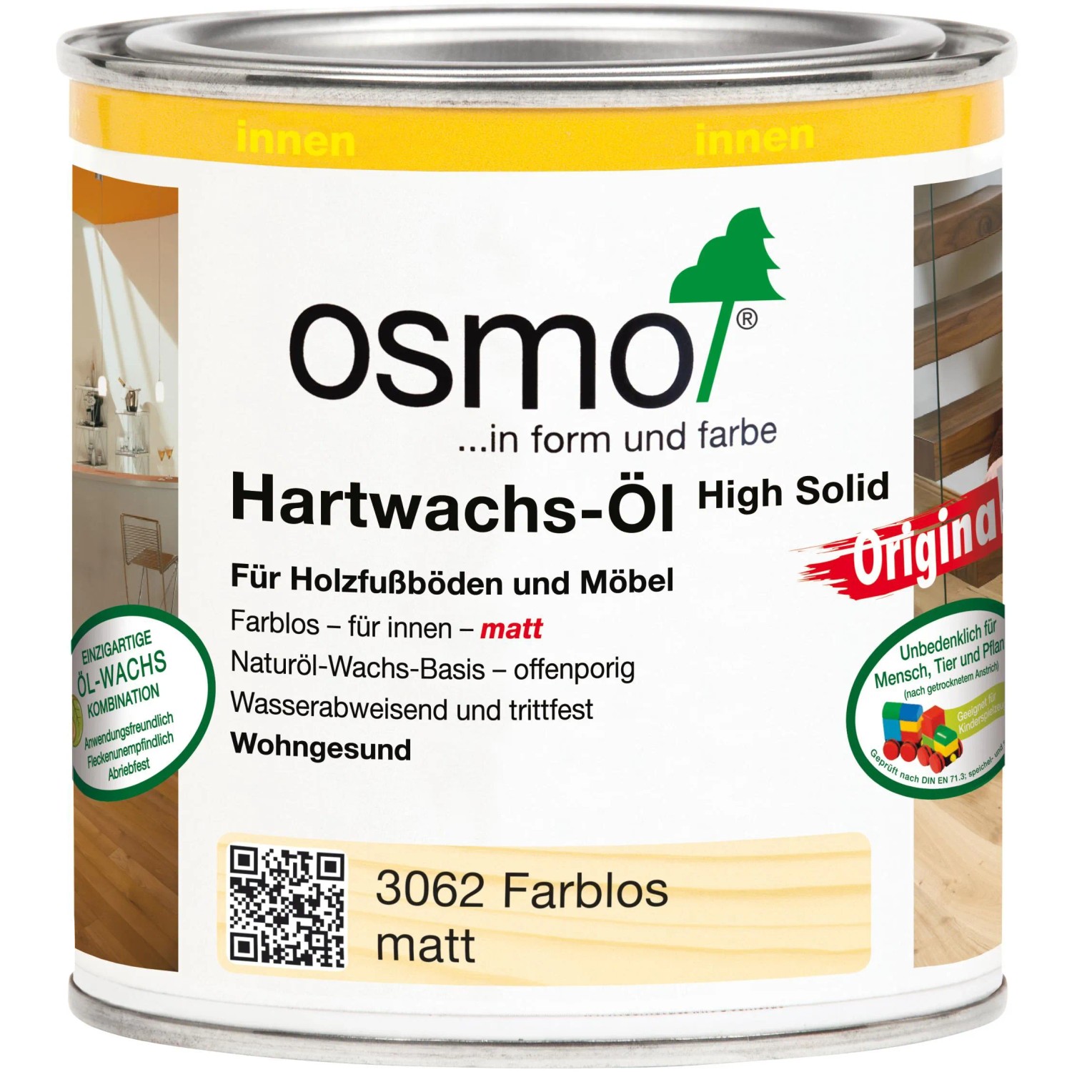 Osmo Hartwachs Öl Original Farblos 375 ml