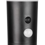 Detailaufnahme: Schwarzer Reality LED Poller Gorda mit Sensor und Schalter.