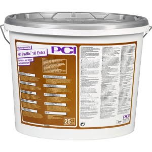 Eimer PCI Pavifix 1K Extra Pflasterfugenmörtel, grau, 25 kg. Für Pflasterfugen im Außenbereich.
