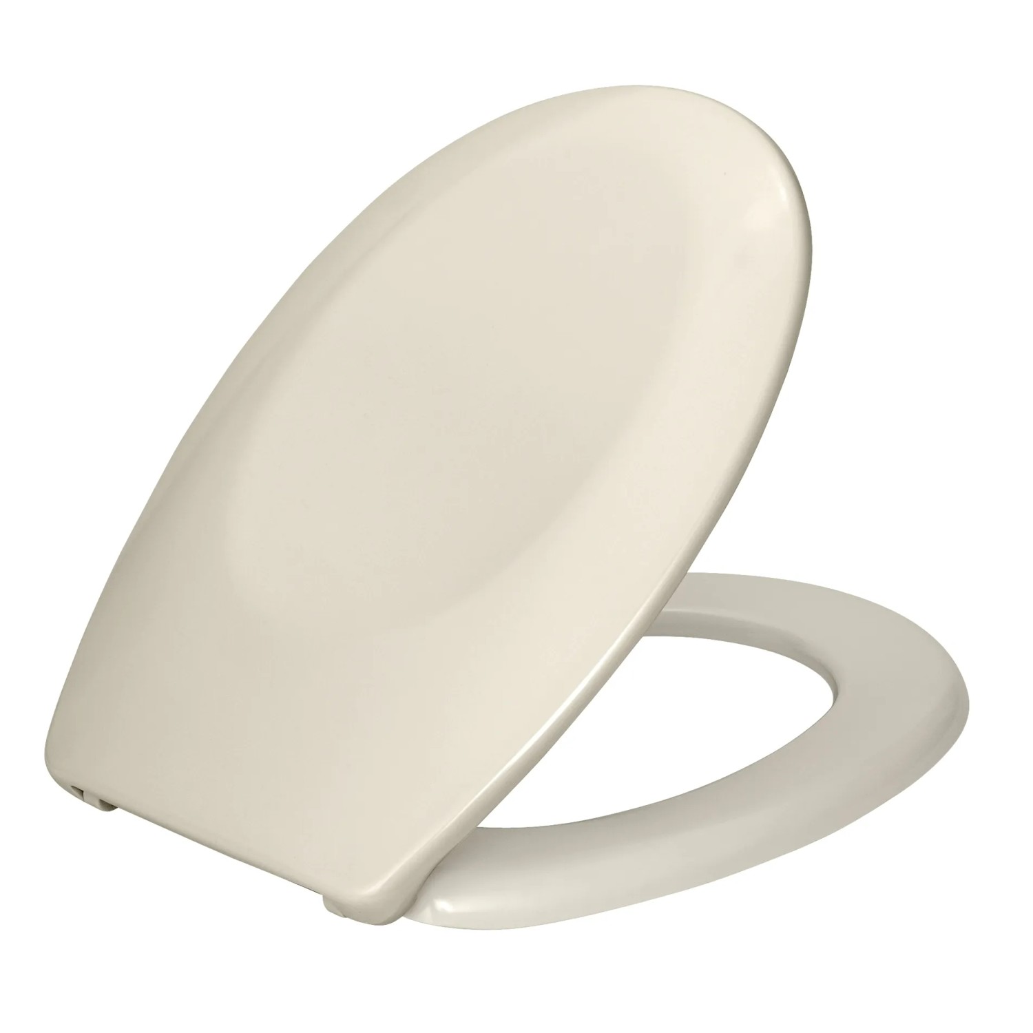 Wenko WC-Sitz Bergamo, Duroplast, Beige. WC Sitz mit Deckel.