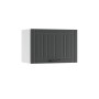 Vicco Hängeschrank Fame-Line, anthrazit/weiß, 60 cm breit. Küchenschrank mit Landhaus-Front.