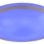 Weiße LED-Deckenleuchte Carry, Ø 53cm, mit Farbwechsler, dimmbar und Sparkle-Dekor.