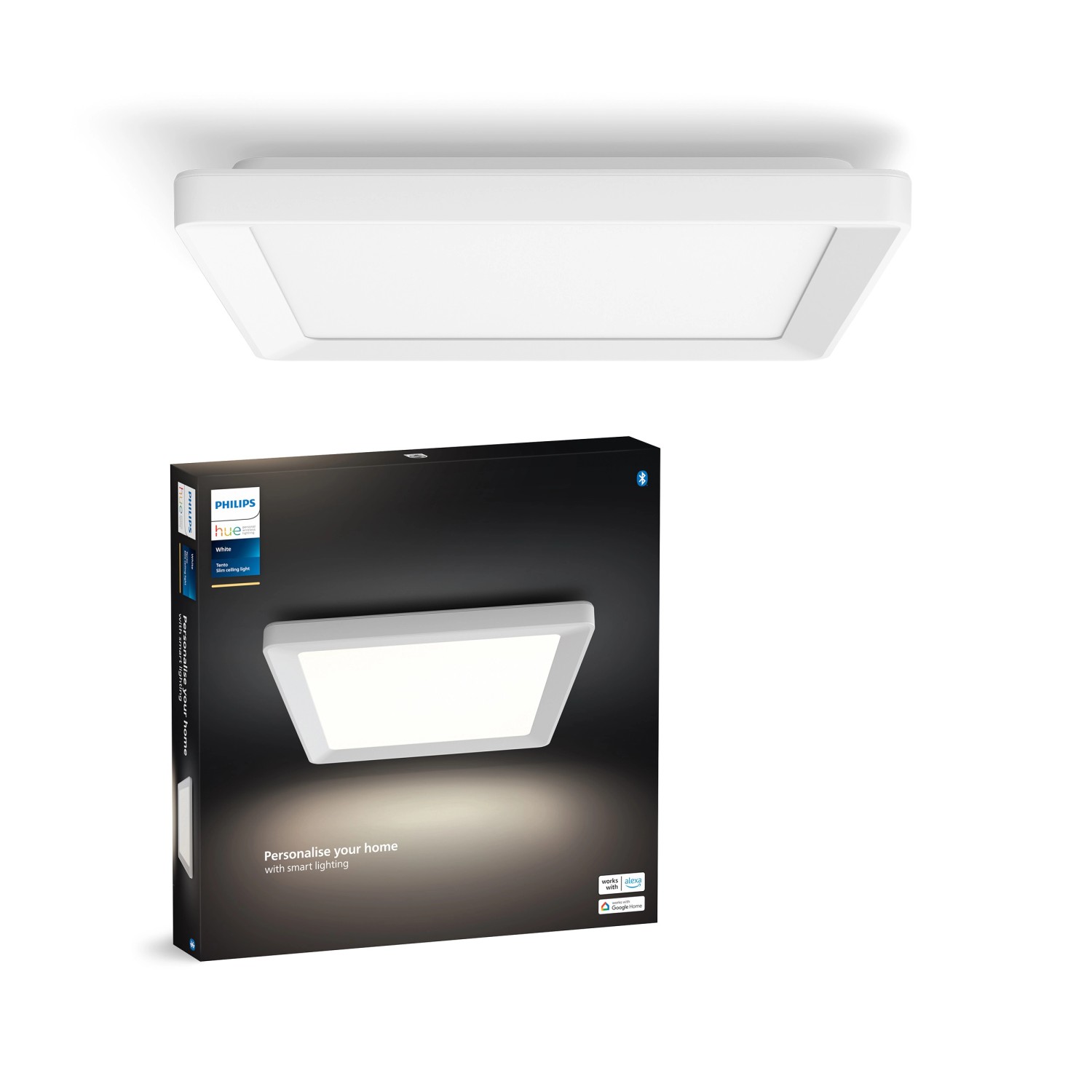 Philips Hue LED-Panel Tento White S Weiß 29,5 cm x 29,5 cm