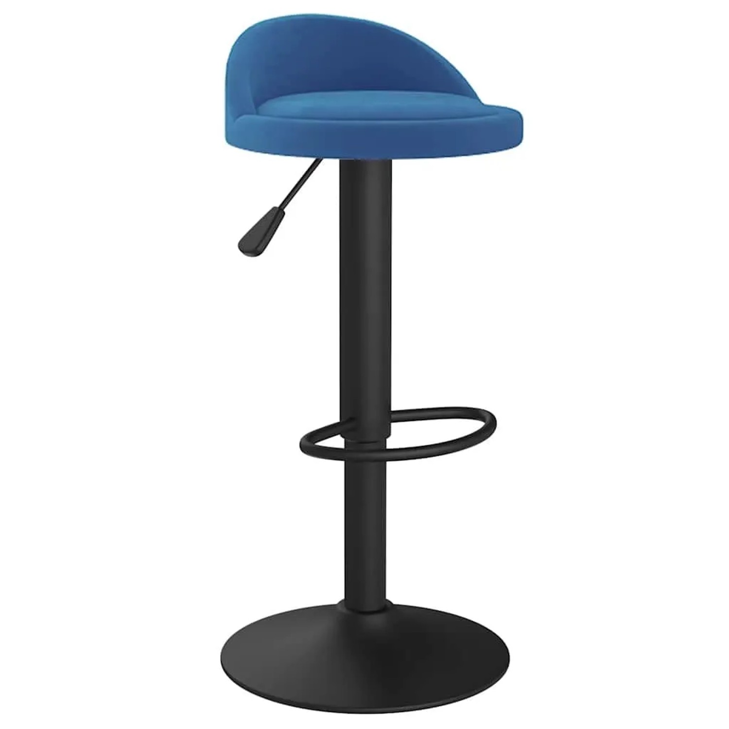 vidaXL Barhocker Blau Samt 333594