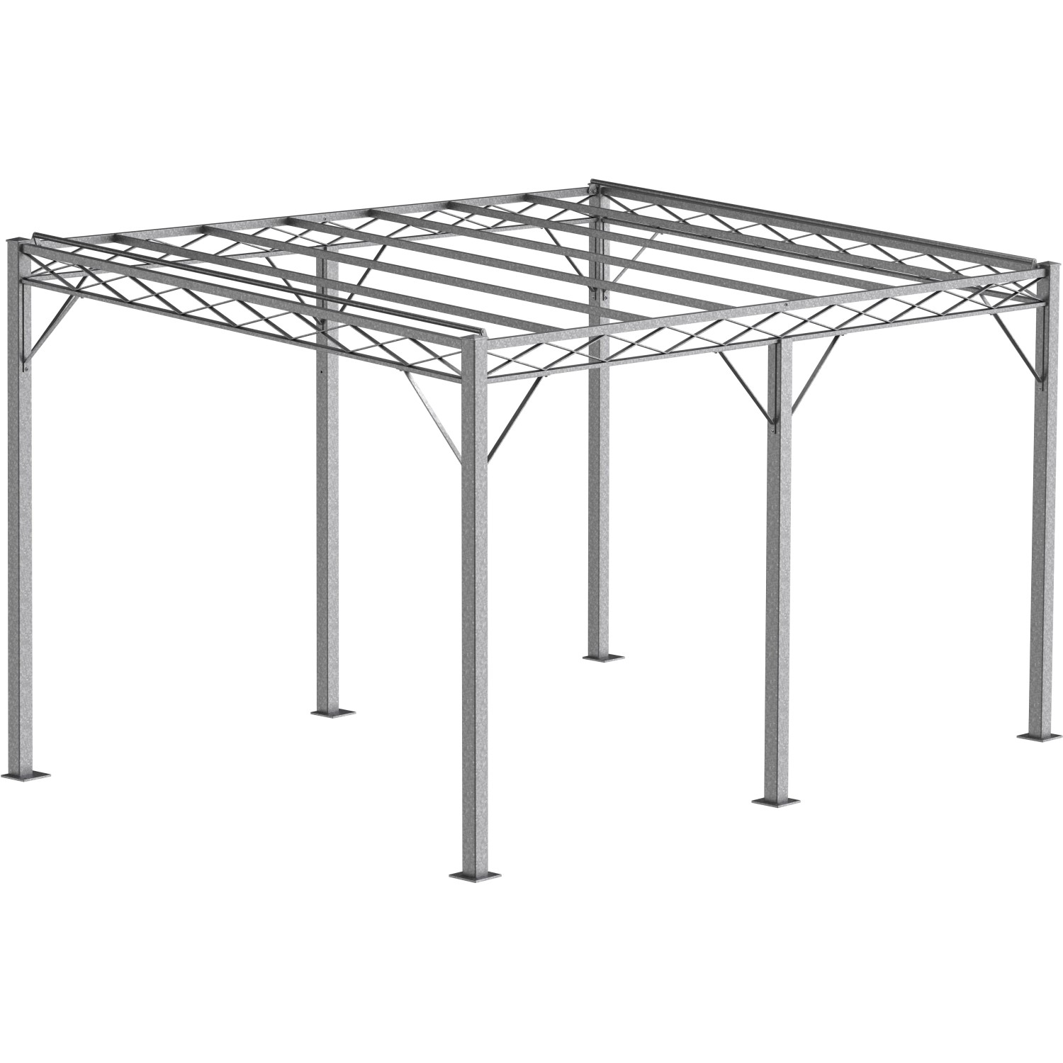 Eleo Pergola Sicilia 252,2 cm x 408 cm x 304 cm Feuerverzinkt günstig online kaufen