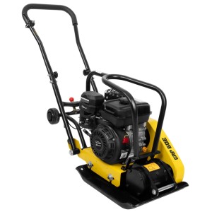 Güde Rüttelplatte GRP 60E, gelb/schwarz, für Verdichtungsarbeiten im Garten- und Landschaftsbau.