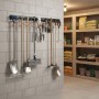 Relaxdays Gartengerätehalter Stahl Schwarz Kratzfest Erweiterbar 20 Haken_3