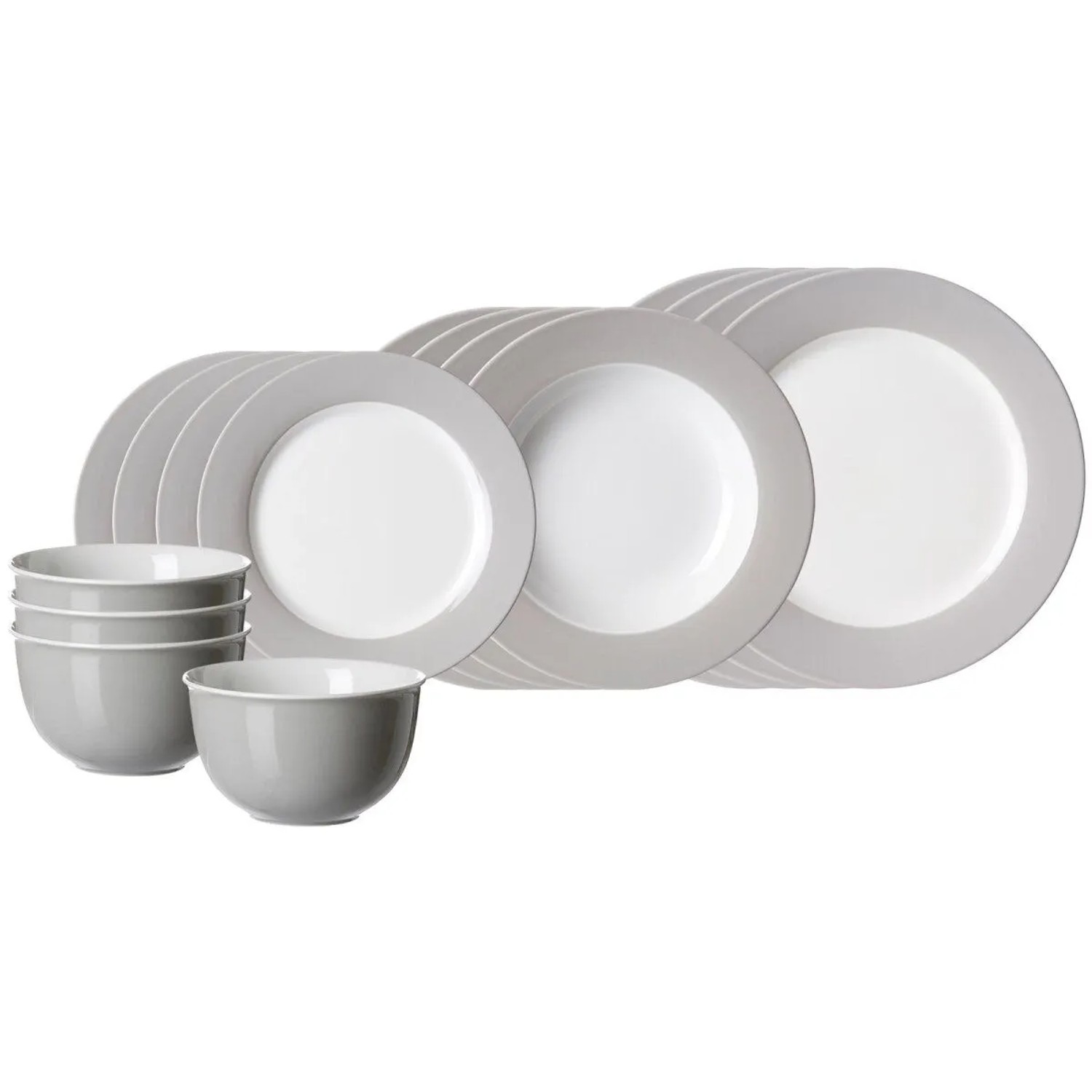 Ritzenhoff & Breker DOPPIO Einsteiger-Set 16-teilig Grau