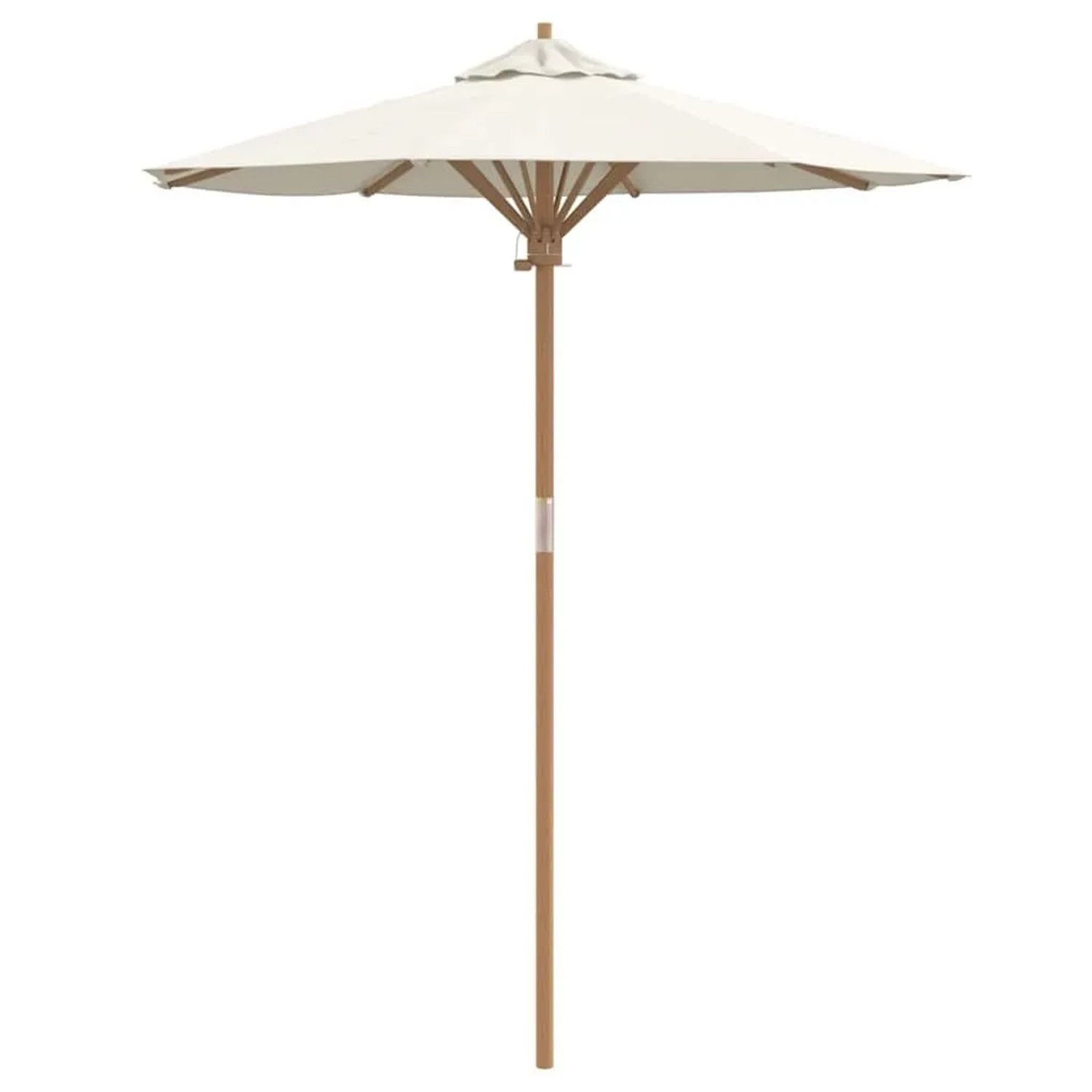 vidaXL Gartenparasol Cremeweiß 180 x 180 x 230 cm Bambus 4108080 günstig online kaufen