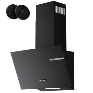 CIARRA Dunstabzugshaube A+ 580 m³/h 60 cm 3 Stufen Kopffreihaube VM6765AB